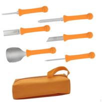 6Pcs Pumpkin Carving Kits Stainless Steel Reusable Multi Purpose Heavy Duty Tools Set