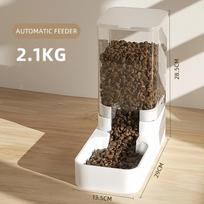 Pet Dog Feeder Cat Automatic Feeding Water Bowl Transparent Pet Food Storage Dispenser Container Puppy Kitten Accessories