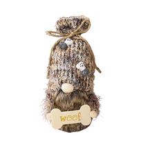 Little Dwarf Plush Doll Dog Dwarf Ornament Pet Rudolf Doll Dog Decoration One Size gray