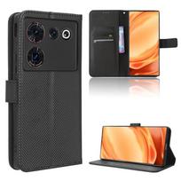 Leather Flip Cover For ZTE nubia Z50 Ultra Leather PU Phone Case Shockproof Durable Retro Case with Strap for ZTE nubia Z50 Ultra juoda