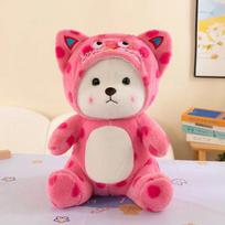 40-65cm Kawaii Lina Meškiukas Virsta Pikachu Plušinis Žaislas Mielas Anime TeddyTales Meškiukas Iškamša Animacinis Vaikų Gimtadienio Dovana 40cm pink