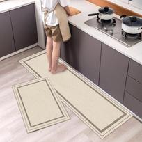 American Style Fresh Kitchen Floor Mat Bedside Mat Long Carpet Entrance Door Footcarpet 40*60CM gray