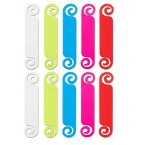 Cable Tags Cable Management Tags Multicolor Cable Labels Cord Identification Tags for USB Computer Phone Charger Cable 10 blue