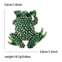 Creative Versatile Alloy Enamel Frog Brooch Cartoon Fashion Men'S And Women'S Suits Cardigan Corsage Jewelry Pin