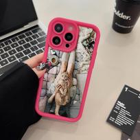 Kalėdinis telefono dėklas iPhone 11 13 12 14 15 16 Pro Max XR XS Samsung A15 A55 A05 Redmi 12 13C OPPO A16 A18 A60 Reno 11 Vivo Y17S Y12 infinix note Tecno Spark 30C 4G juoda