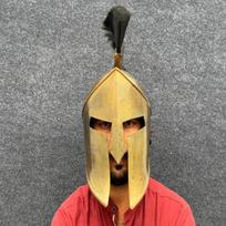 Spartan Helmet Replica Great Knight Leonidas Spartan Helmet 300 Movie Warrior Helmet LARP, Halloween Costume Best Gift For Him