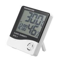 HTC-1 Large LCD Digital Indoor Hygrometer Room Thermometer with Alarm Clock ARI