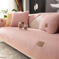 Ėriuko Velvetas Siuvinėtas Odinis Etiketė Sofa Užvalkalas Svetainės Sofa Užvalkalas Atlošas Porankis Pagalvėlė Neslystantis Sustorintas Kušetės Kilimėlis 70x70