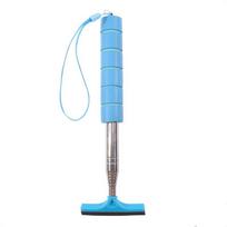 Car Mirror Rainy Glass Window Cleaning Tool Wiper Extendable Handle Car Side Mirror Squeegee Telescopic Rearview Mirror Squeegee mėlyna