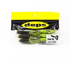 Deps Soft Lure Death Adder Grab Twin Tail 4.5 Inch 6 per pack 52 (0520)