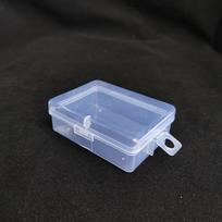 Skaidri Mini PP laikymo dėžutė mygtukų baterijoms 6.9*5*2.4cm skaidri