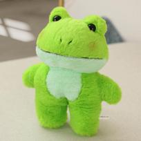 25cm Per petį nešiojama rankinė Animacinio personažo Lėlės Gyvūnų Lėlės Minkštas žaislas Pliušiniai žaislai Megztukas Varlės Lėlė Pliušinis žaislas Mielas besirengiantis Varlės Pliušinis žaislas 25cm green