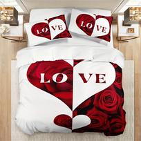 2/3pcs Vibrant Guitar Music Instruments Duvet Cover Set - Soft & Stylish Bedding for Music Lovers 1 Duvet Cover + 1/2 Pillowcase Set&Eu Twin 135x200cm