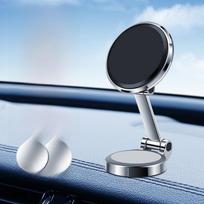 2023 m. aukščiausios klasės sulankstomas magnetinis automobilinio telefono laikiklis su 360° pasukimu ir stipriu magnetu 2 magnetic pieces sidabras