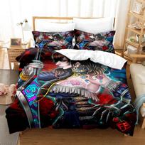 Game BLOODSTAINED RITUAL OF THE NIGHT Bedding Set Single Twin Full Queen King Size Bed Set Adult Kid Bedroom Duvet cover Sets EU Twin 135x200cm