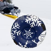 Pripučiama sniego kamera Žieminis rogutėmis čiuožimo žaislas PVC Moderni su rankenomis Rogučių sportas skirtas blue