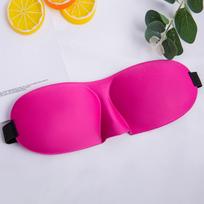 Breathable 3D Sleep Eye Mask Light Blocking Sleeping Goggles Blindfold Polyester Sponge Soft Portable Blindfolds Travel Eyepatch rožinė raudona spalva