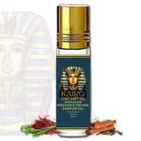 Herbexo Kairo Perfume Oil Premium Roll-on Attar for Men | Long Lasting Exotic Fragrance | Natural, Alcohol-Free, Non-Toxic black