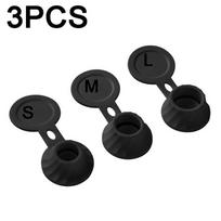 3/6pcs TPE Conditioners Bottle Lid Tpe Bottle Lid Leakproof Bottle Lid Replacement Kit for Bathroom Kitchen Seasoning Bottles black