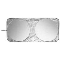 Car Window Shade Portable Front Rear Car Window Sunshade Coated Silver Cloth UV Protection Auto Exterior Accessories CHINA