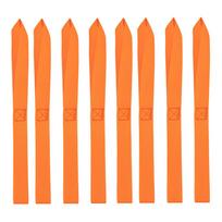 8Pcs Motorcycle Nylon Soft Loop Tie-Down Straps 13x1 inch 49N Tensile Securing ATV UTV Motorcycle Motorbike Accessories oranžinė