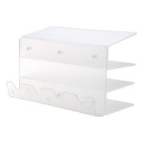 3-Tier Keyboard Display Stand Mechanical Keyboards Display Rack Multi-Layer Bracket Mouse Storage Cabinet Storage Rack white