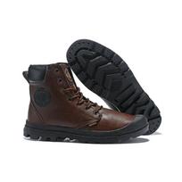 Black Leather Men Pampa Cuff Tactical Army Ankle Working Boots,Comfortable High Quality Walking Safety Walking Shoes 44 black