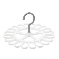 Round Drying Rack Rotatable Laundry Hanger Storage Rack 20 Clips Rack for Underwear Socks Necktie Bibs Hanger gray