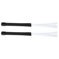 1 Pair Jazz Drum Nylon Brush Retractable Drum Stick Percussion Instrument Parts