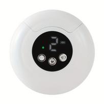 2-in-1 USB įkraunamas elektrinis nagų kirpiklis ir poliruoklis su LED šviesa manikiūrui salono kokybe namuose balta