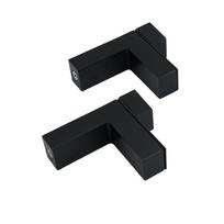 Adjustable Glass Shelf Clamp Holder Clear Corner Guards Set Bathroom Wall Shelf Glass Partition Board Support Brackets Hardware 2pcs