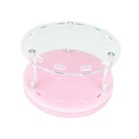 12 Slots Tweezers Shelf Holder, Acrylic Eyelash Extension Tools Storage Holder for Nail Salon, rožinė