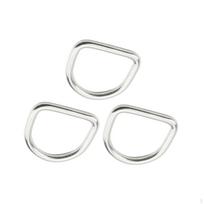 3 Pieces D Rings Buckles Multipurpose Practical Loop Fasteners for DIY Keyrings Handicrafts Handmade 5.5cmx5cm