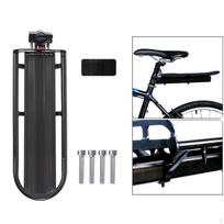 Road Bike Rear Rack Seat Post Mount Pannier black