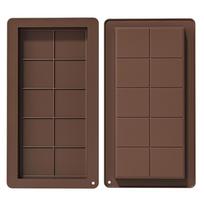 1/2PCS 10-hole Chocolate Bar Mold 3D Silicone Dubai Chocolate Mold for Stuffed Bar Silicone Molds Birthday Cake Handmade Gifts