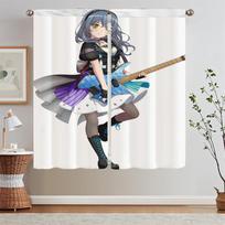 Bang Dream Blind Bathroom Curtains Livingroom Curtain Bedroom Decoration Luxury Living Room Curtains Blackout Partition Curls W50xH70cmx2pcs-CL