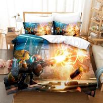 3d Print Game Ratchet & Clank: Rift Apart Bedding Set Single Twin Full Queen King Size Bed Set Adult Kid Bedroom Duvet cover Set EU Twin 135x200cm
