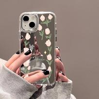 Mobiliųjų telefonų dėklai iPhone 11 13 XR 15 Pro Max 12 14 Pro Max Case iPhone 16 XS Max veidrodinis apsauginis dėklas Veidrodis išskirtinis animacinis filmas, atsparus vandeniui iPhone 11 Pro Max sidabras