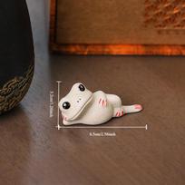 Ceramic Little Frog Decoration Ceramic Lotus Leaf Tea Ceremony Accessories Tea Table Fun Decoration Tea Room Decoration