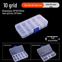 Green Forest Multi-Purpose Storage Box for Tools, Screws, Electronics, Art, and Materials 10-grid small size (detachable)