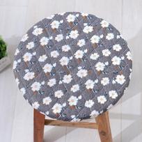 Keturių sezonų apvalus kėdės pagalvėlės užvalkalas viešbučiams ir restoranams Round seat cover; 30*30cm pilka