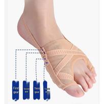Kvėpuojantis tinklelio pirštų korektorius: Hallux Valgus, Didžiojo piršto, Mažojo piršto separatorius išlyginimui ir patogumui. Large (38-42) gray