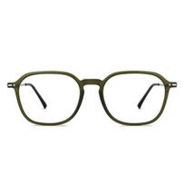 LENSKART BLU | Zero Power Blue Cut Computer Glasses | Anti Glare, Lightweight | UV Protection Specs | Full Rim Hexagonal | Unisex | Large | LB E14786