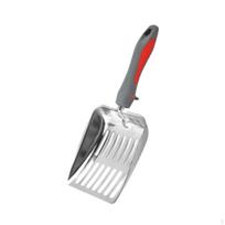 Cat Litter Sand Long Handle Metal er Stainless Steel for Rabbits Bunny Puppy Pets red gray