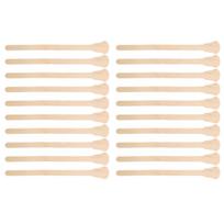 20pcs Facial Body Hair Removal Wax Spatulas Applicator Tool Wooden Wax Sticks (Guitar Shape)