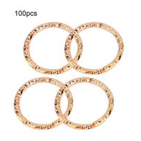 100pcs Hair Braid Rings Dreadlock Hair Clips Loops Decoration for Women & Girls Gold auksas