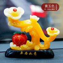 Home decoration accessories Resin Ping An car ornaments high-end creative Ping An fruit car decoration handicrafts