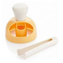 Donut Mold Plastic Reusable Practical DIY Donut Maker Donut Baking Mold for Kitchens Restaurants orange