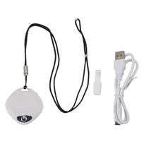 Mini Wearable Air Purifier Smoke Odor Removal Portable Negative Ion Air Purifier Necklace for Car black