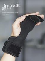 „Power Grip“ fitneso pirštinės ir delnų apsaugos vyrams/moterims prisitraukimams Left Hand M (Women or Small Handed Men) gray